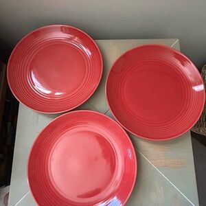 Red Gordon Ramsay Maze 11” Plate Set of 3